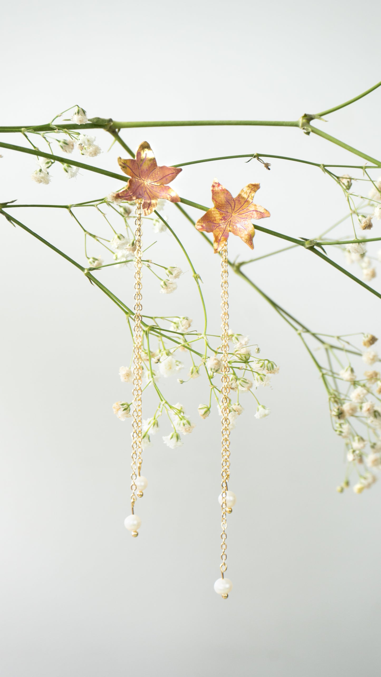 Aretes Lirio y perla