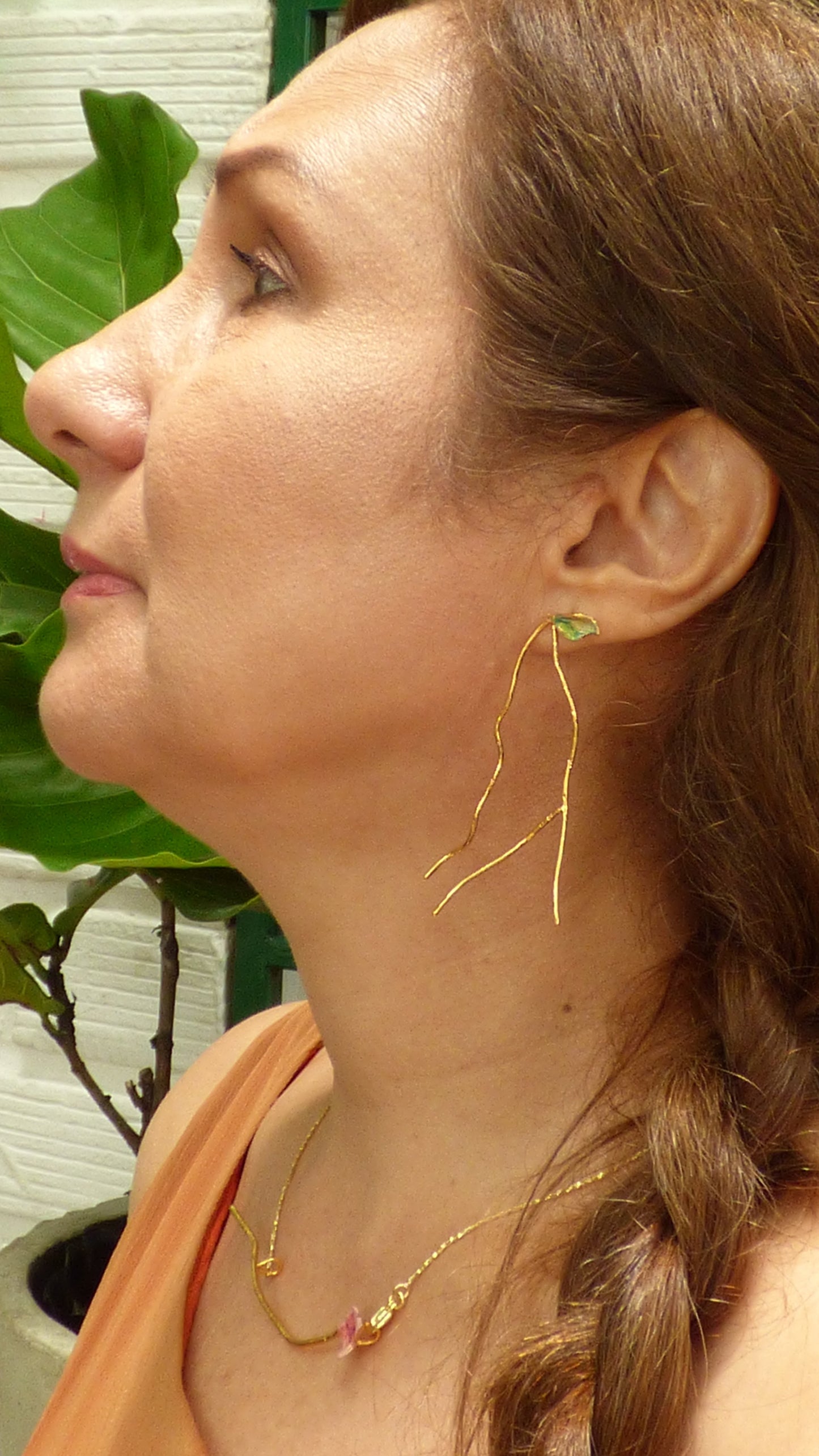 Aretes Rama y Hoja
