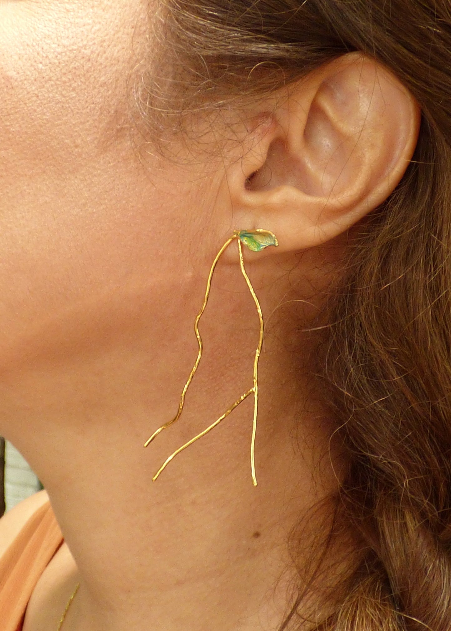 Aretes Rama y Hoja